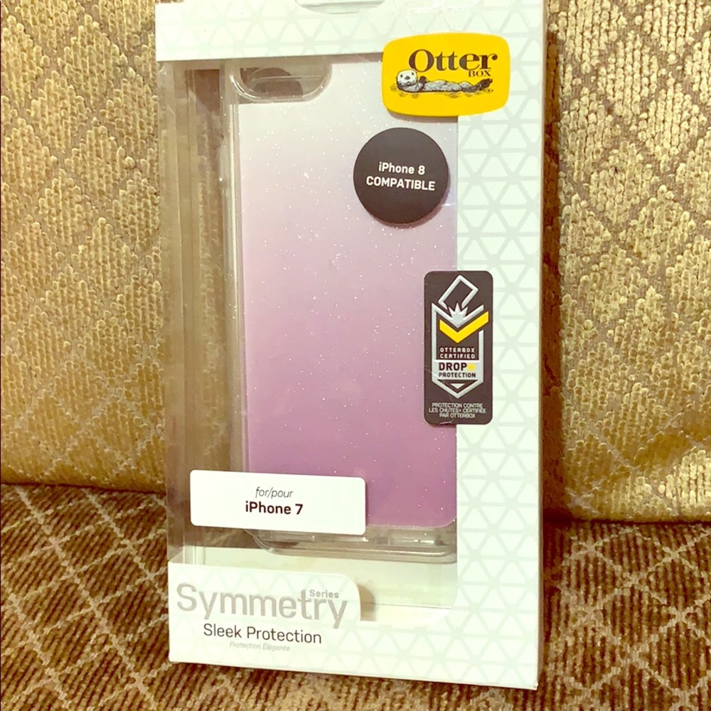 Pink Glitter Otterbox Cell Phone Case: IPhone 7/8